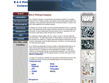 Tablet Screenshot of bandcplating.com
